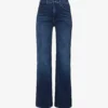 MOTHER The Hustler Wide-leg High-rise Cotton-blend Jeans 1 MOTHER The Hustler Wide-leg High-rise Cotton-blend Jeans -Default Template 2 R04193824 HEIRLOOM M