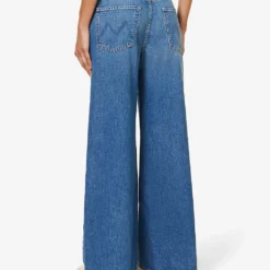 MOTHER Ditcher Roller Sneak Wide-leg High-rise Stretch-denim Jeans -Default Template 2 R04193832 HITTHEGROUNDRUNNING ALT03