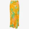 Whistles Palm Floral-print Button-embellished Woven Midi Skirt -Default Template 2 R04195944 MULTICOLOURED M
