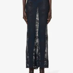 ALAIA Sheer Floral-pattern Cotton-blend Maxi Skirt 10 ALAIA Sheer Floral-pattern Cotton-blend Maxi Skirt -Default Template 2 R04196670 BLEUCENDRE ALT02