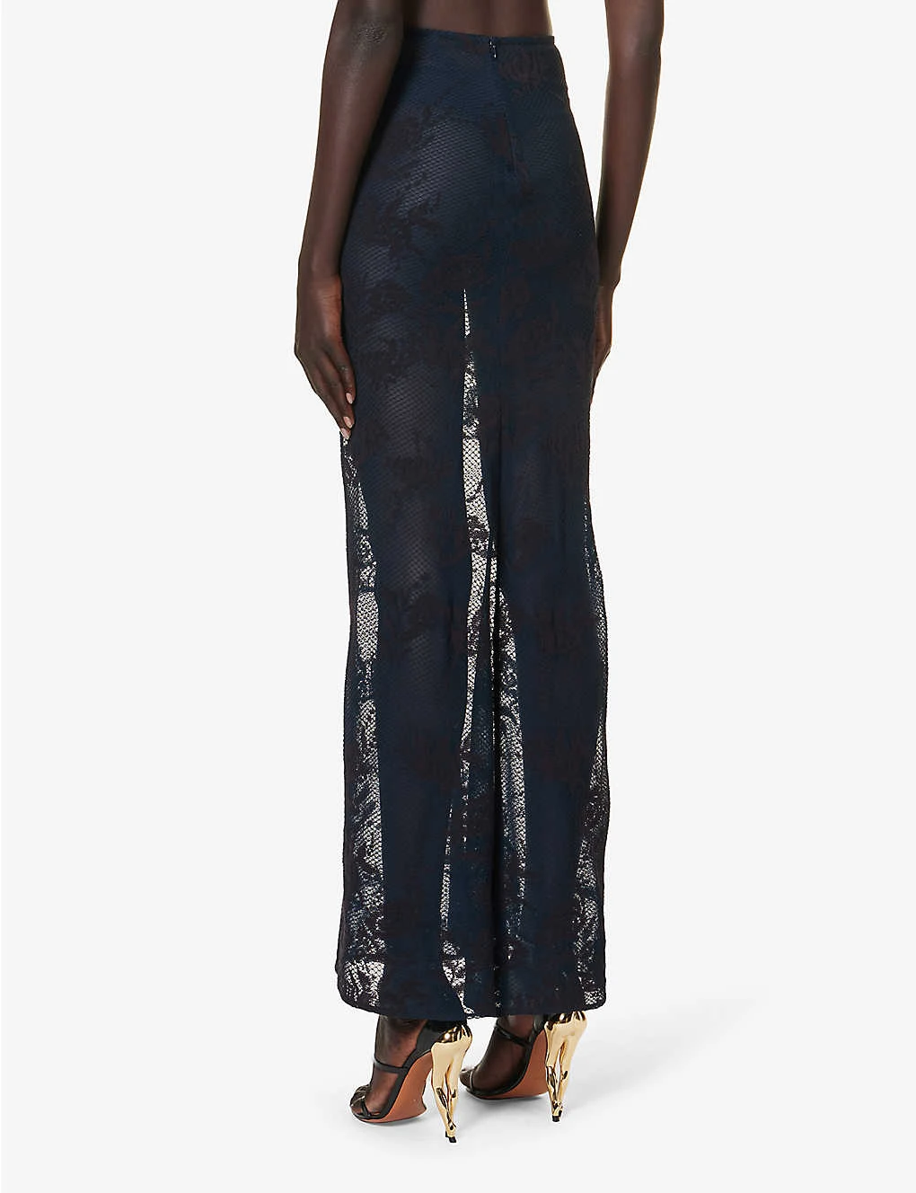 ALAIA Sheer Floral-pattern Cotton-blend Maxi Skirt 6 ALAIA Sheer Floral-pattern Cotton-blend Maxi Skirt - Image 4