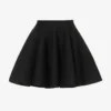 ALAIA Ribbed Flared Mid-rise Wool-blend Mini Skirt -Default Template 2 R04196694 NOIRALAIA M