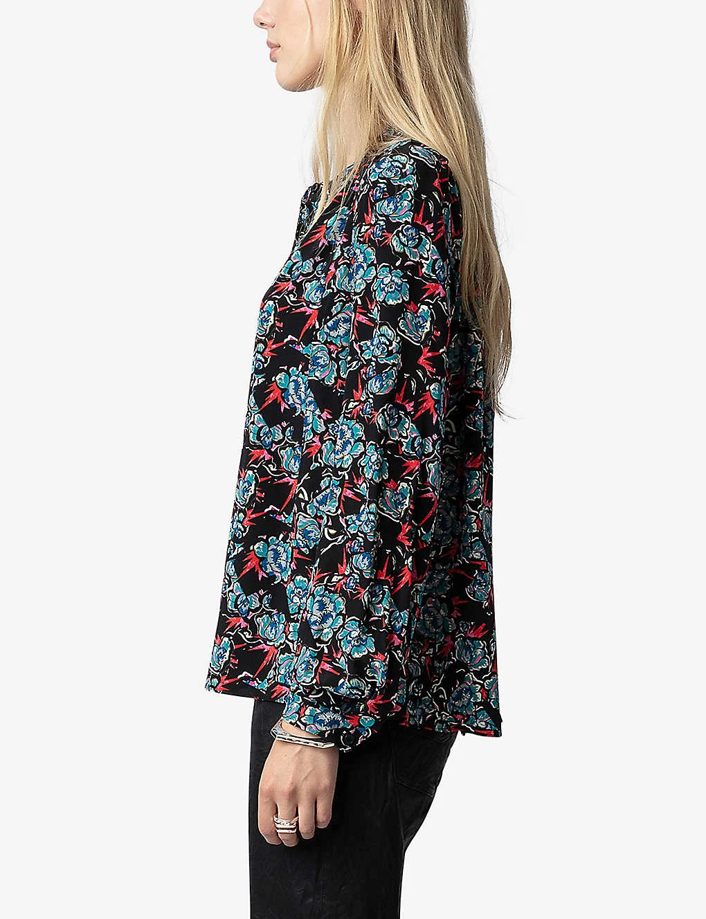 Zadig & Voltaire Tchin Floral-print Silk Shirt 5 Zadig & Voltaire Tchin Floral-print Silk Shirt - Image 3