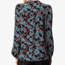 Zadig & Voltaire Tchin Floral-print Silk Shirt 10 Zadig & Voltaire Tchin Floral-print Silk Shirt -Default Template 2 R04198976 NOIR ALT03