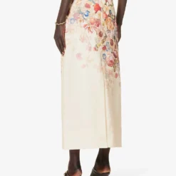Zimmermann Floral-print Linen Midi Skirt -Default Template 2 R04199041 MORISOTCREAMPRINT ALT03