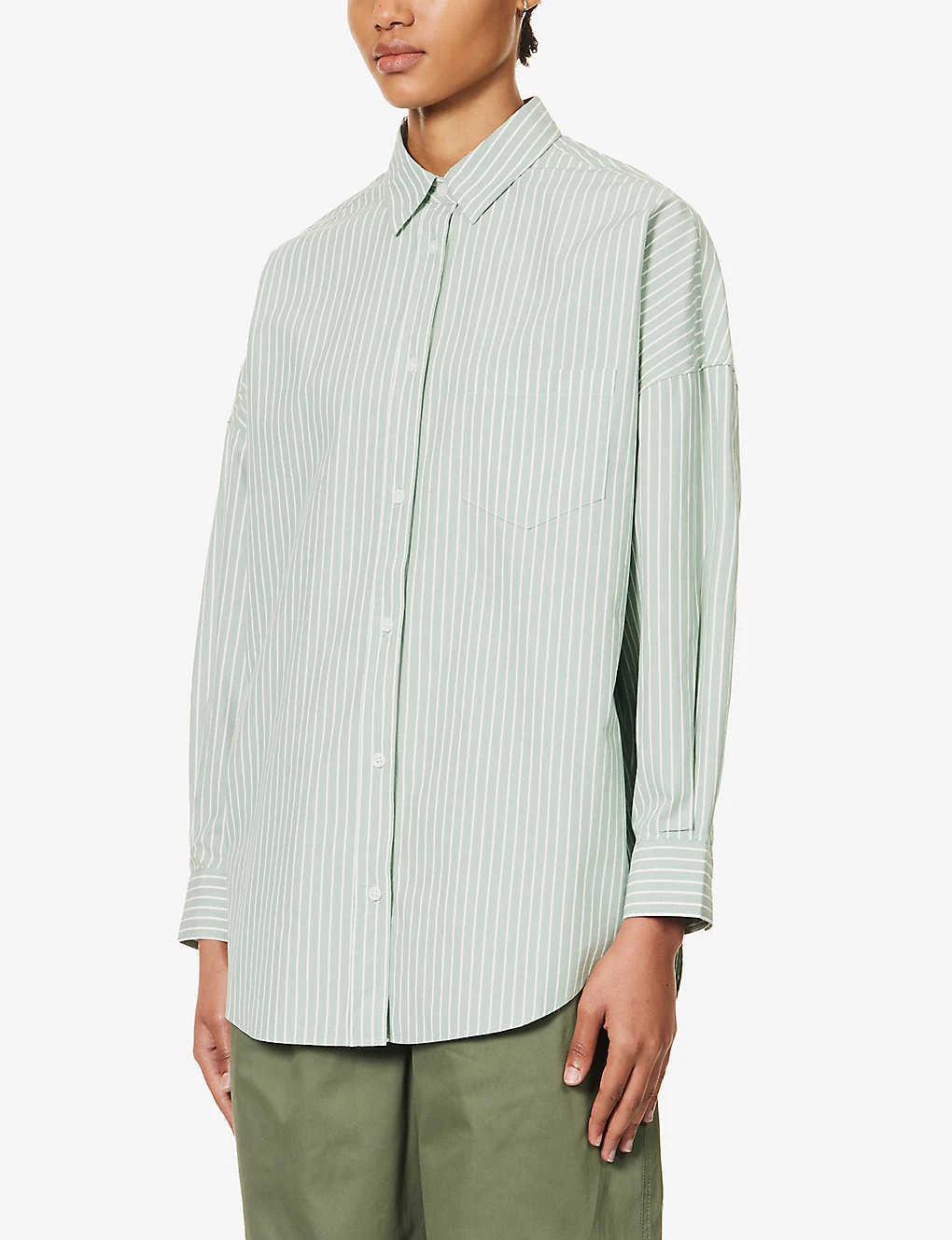 Chiara Dropped-shoulder Relaxed-fit Cotton Shirt 5 Chiara Dropped-shoulder Relaxed-fit Cotton Shirt - Image 3