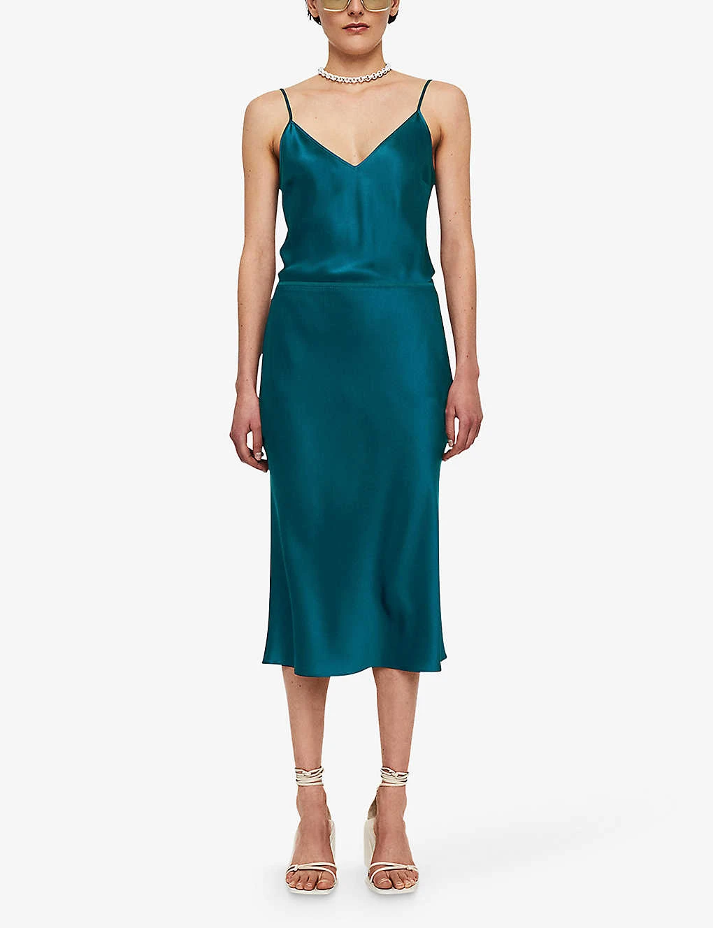 Joseph Isaak Slim-fit Silk Midi Skirt 4 Joseph Isaak Slim-fit Silk Midi Skirt - Image 2