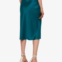Joseph Isaak Slim-fit Silk Midi Skirt 9 Joseph Isaak Slim-fit Silk Midi Skirt -Default Template 2 R04203741 DARKTEAL ALT02