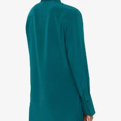 Joseph Bold Relaxed-fit Silk-crepe Shirt 11 Joseph Bold Relaxed-fit Silk-crepe Shirt -Default Template 2 R04203797 DARKTEAL ALT03
