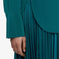 Joseph Bold Relaxed-fit Silk-crepe Shirt 13 Joseph Bold Relaxed-fit Silk-crepe Shirt -Default Template 2 R04203797 DARKTEAL ALT05