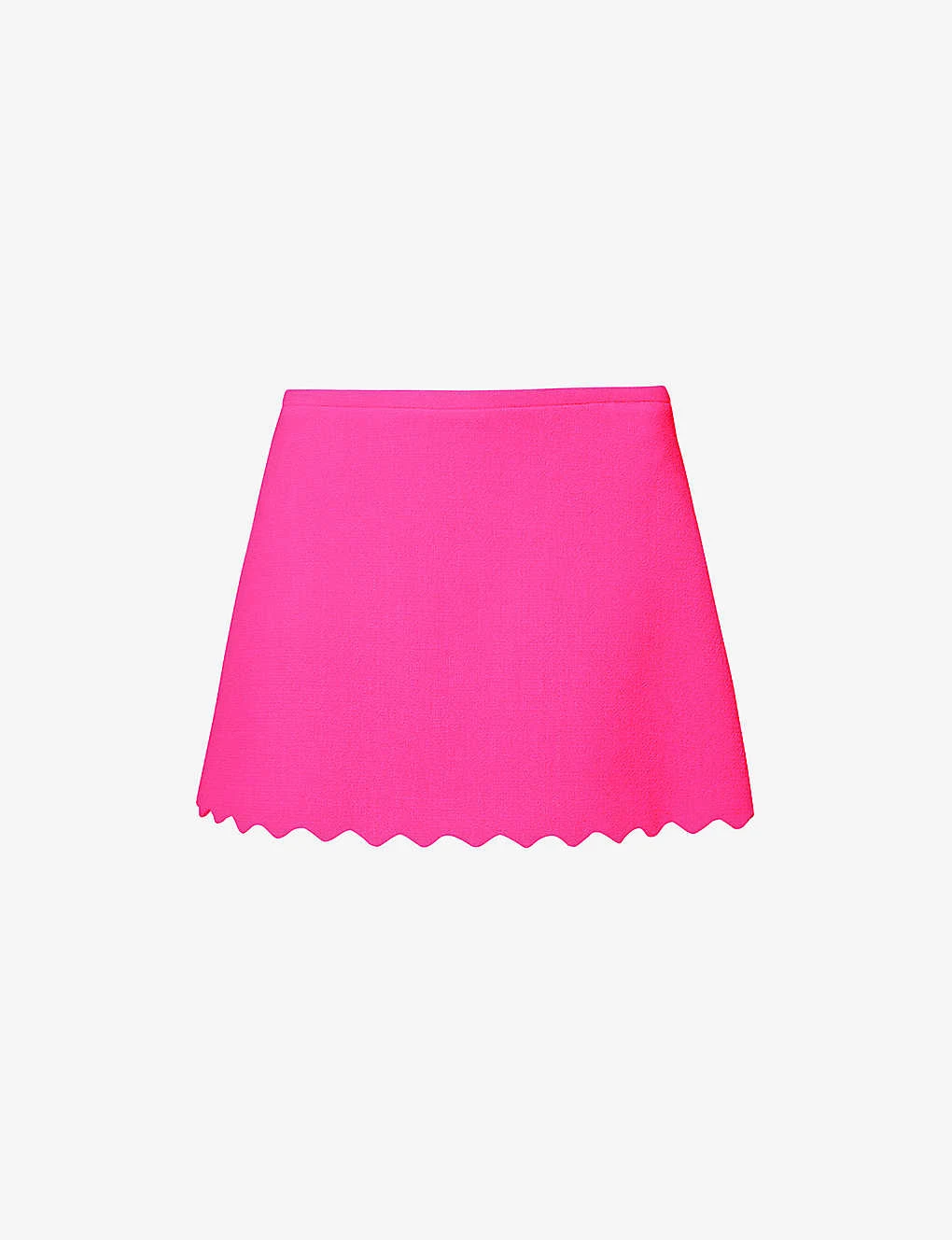 Scallop-trim Mid-rise Wool Mini Skirt 3 Scallop-trim Mid-rise Wool Mini Skirt