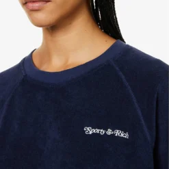 Tennis Club Brand-embroidered Cotton T-shirt -Default Template 2 R04205042 NAVY ALT04