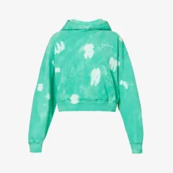 Serif Tie-dye Cotton-jersey Hoody