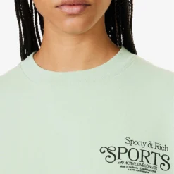 Bardot Club Logo-print Relaxed-fit Cotton-jersey Sweatshirt 11 Bardot Club Logo-print Relaxed-fit Cotton-jersey Sweatshirt -Default Template 2 R04205103 THYMEBLACK ALT04