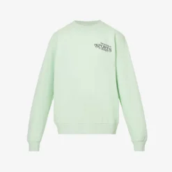 Bardot Club Logo-print Relaxed-fit Cotton-jersey Sweatshirt