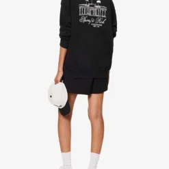 Country Club Brand-print Relaxed-fit Cotton-jersey Sweatshirt -Default Template 2 R04205106 BLACKWHITE ALT01