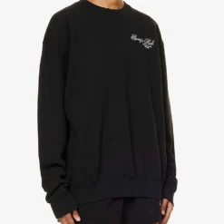 Country Club Brand-print Relaxed-fit Cotton-jersey Sweatshirt -Default Template 2 R04205106 BLACKWHITE ALT02