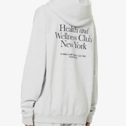 HWCNY Logo-print Relaxed-fit Cotton-blend Hoody 10 HWCNY Logo-print Relaxed-fit Cotton-blend Hoody -Default Template 2 R04205131 HEATHERGRAYNAVY ALT03