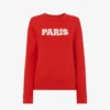 Whistles Paris-logo Relaxed-fit Cotton Sweatshirt